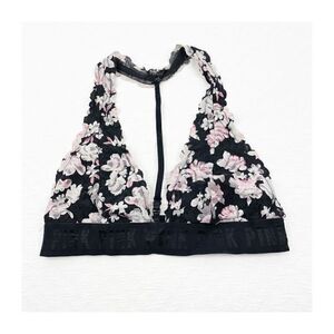 BUY 1 GET 1 FREE Victorias Secret lace bralette floral black pink small t strap